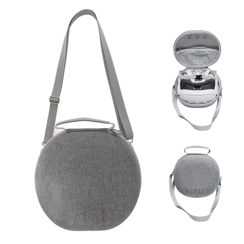 VR Glasses Carrying Case Hard Shell Shockproof Double Zipper Large
