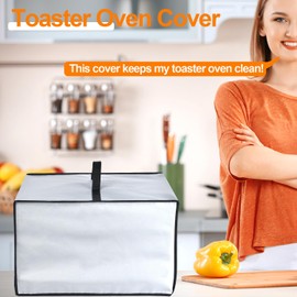 NUENSS-ROR Toaster Oven Cover Heavy Duty Heat-Resistant Dust-proof Waterproof Cover Case Compatible With BLACK+DECKER Black & Decker Crisp 'N Bake Air Fryer Toaster Oven (Silver)