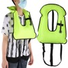Fluorescent Snorkeling Buoyancy Waistcoat Waterproof Safe Swimming Inflatable Vest