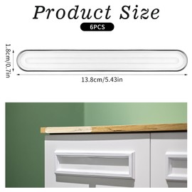 MBAIYO Chair Wall Protector from Chair Back,6 Pcs Rubber Clear Furniture Bumpers Silicone Cabinet Gateways Bumper Cabinet Door Buffer for Shower Entrances Drawers Car Doors Toilet Lids