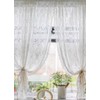 Yaland Jacquard Panel Curtain, Country House Style with Floral Pattern,