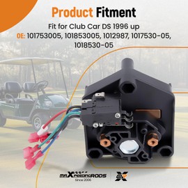 maXpeedingrods Club Car DS Forward and Reverse Switch Assembly with Handle Fit for 1996-Up DS Golf Cart, Replaces OEM# 1017530-05 1012987