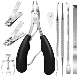 Toenail Pliers Set,Heavy Duty Thick Toenail Clippers File | Women Men Seniors Nails Tools Portable Trimmer for Mother, Father, Grandfather