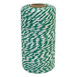 YAZHED Garden Twine,Coloured String Twine, 100M String Twine, 2MM Gift Wrapping String,tring for DIY Crafts, Gift Wrapping Christmas, Floristry and Gardening Decoration-Green