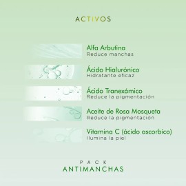 Pack Antimanchas Aclarante Intensivo Antiedad Facial todo Tipo De Piel con serum antimanchas y crema facial complete FPS 30 Pureza Natur