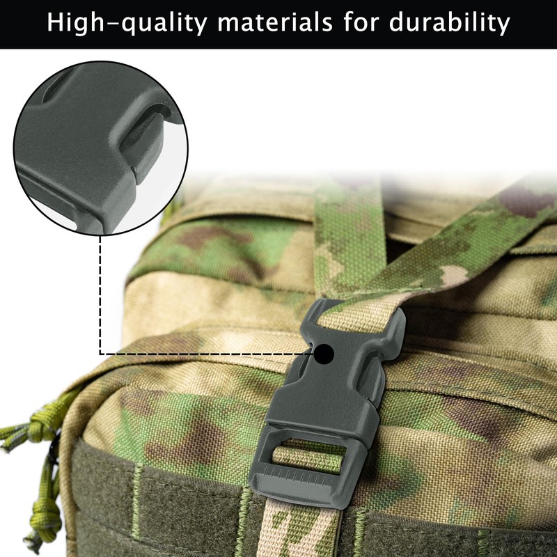 Qavctw 2x 1'' Buckle Quick Side Release Buckle for Tactical