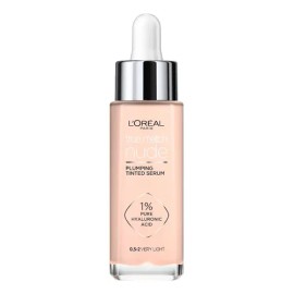 L'Oréal Paris True Match Sérum Rellenador con Color, Base de Maquillaje con Ácido Hialurónico, Hidrata la Piel al Instante, Textura Ligera, Tono 0,5-2