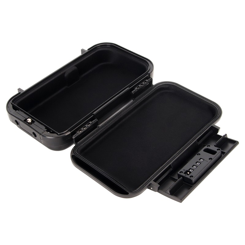 Portable Security Case Lock Box Safe Mini Travel Safe 4