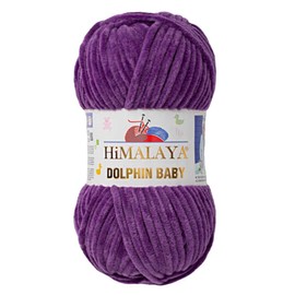 2 Pack/Skeins Himalaya Dolphin Baby, Each Skein 100 Gr/3,5 oz, 120 mt/ 132 yd, Super Bulky Yarn, Blanket Yarn, Velvet Yarn, Knitting Yarn, Amigurumi Yarn, Baby Yarn 80340