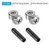 PATIKIL Replacement Adjustable Screws and End Caps Set, 10 Sets