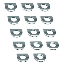 Motorcycle 14 PCS FOOTPEG SUPPORT BAR SPRING WASHER for Harley Models w/male mount-style Rider/Passenger footpegs, Dyna Touring Softail Sportster. Replace OEM#50912-72. (Chrome#14)