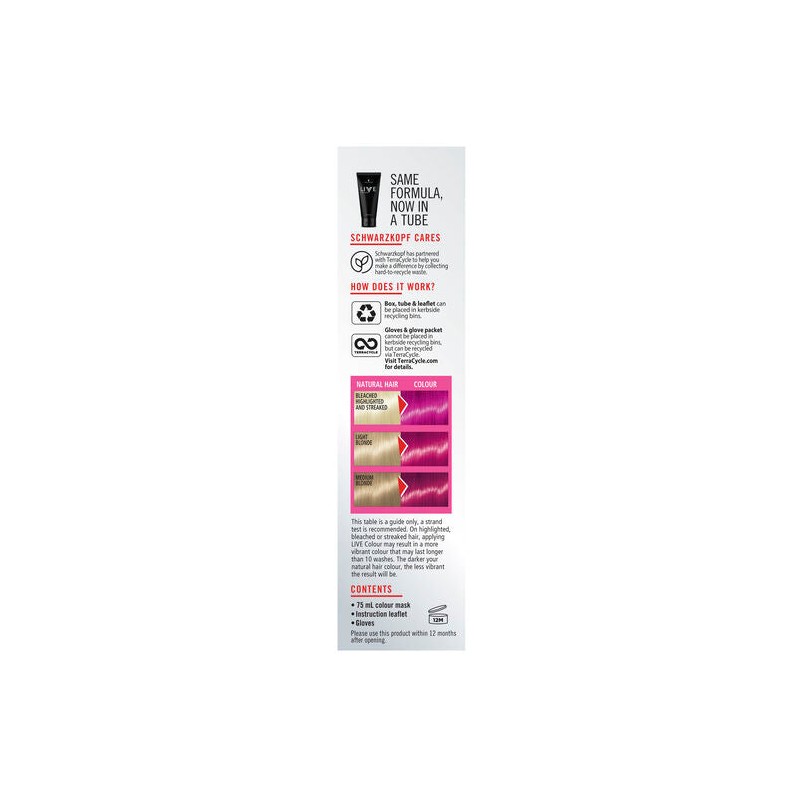 Schwarzkopf Live Colour Ultra Brights Shocking Pink 75ml