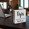 Farmhouse Tips are Appreciated Thank You Wooden Box Sign Rustic