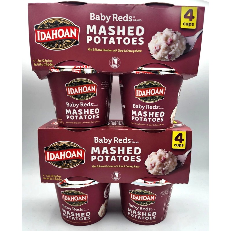 Idahoan Baby Reds Instant Mashed Potatoes Single Serve 2 Bx