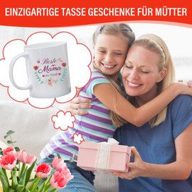Geschenke für Mama, Mama Geschenk Tasse mit Spruch 'Beste Mama der Welt' Tasse Mama Beste Mama Geschenke Muttertagsgeschenk Mama Geburtstag Geschenke Weihnachten Valentinstag zum Geschenk für Mama