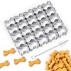 AIERSA Dog Bone Cookie Cutter,25 Cavity Small Dog Bone Cookie
