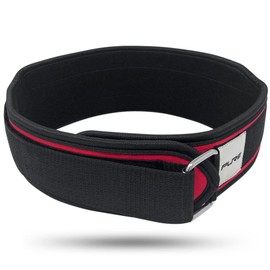 Pure Athlete Weight Lifting Belt - Gym Workout Powerlifting Exercise Support Belt (XL, Black/Red)