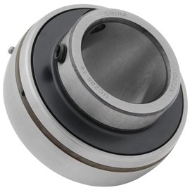UC206-19 - Insert Bearing - 1.188 in Bore - 2.441 in Outer Diameter - 1.5 in Width - 0.748 in Outer Ring Width - Set Screw Locking Collar, Double Sealing, Relubricable
