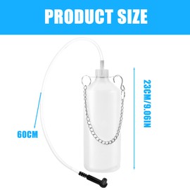 AXVRAV 1L Bremsflüssigkeitsbehälter, Bremsenentlüfter mit 60cm Schlauch und Gummi-Adapter, Bremsenentlüftungsgerät, Bremsflüssigkeitswechselgerät, Bremsenentlüfterflasche den Austausch von Bremsöl