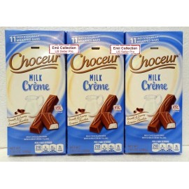 Choceur Milk Crème Smooth & Creamy European Chocolate 7.05oz 200g Bundle - 3 Bars