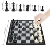 Chess Game - 32cm Chess Board Set-Black and Whit Pieces