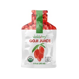 Wholeberry organic wolfberry gouqi Goji (Organic Fresh Goji Juice, 12 packs 12 oz)