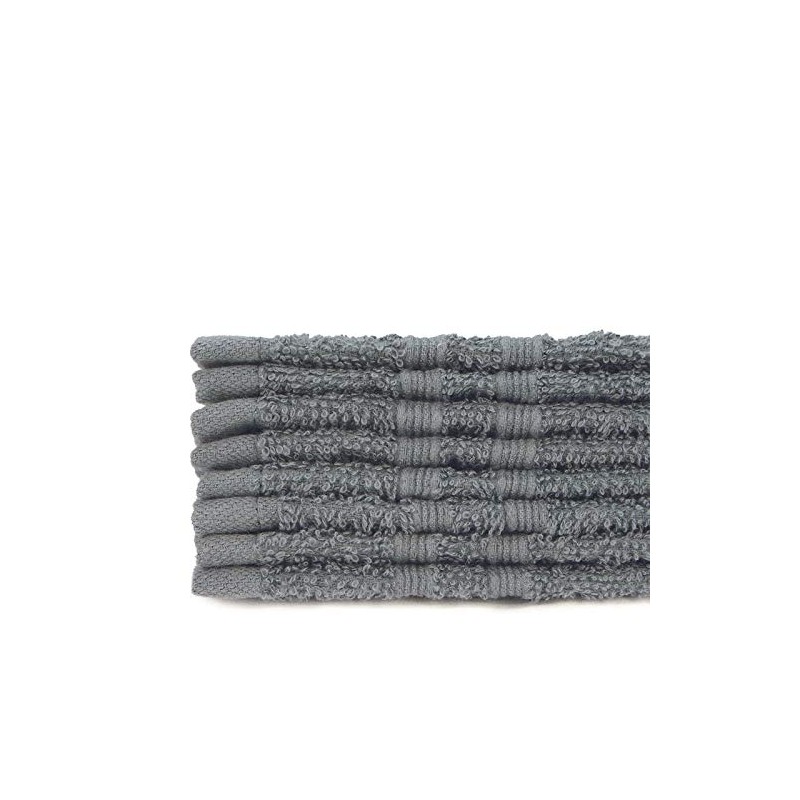 Treb AD Face Cloths Pack of 12 Anthracite 15 x