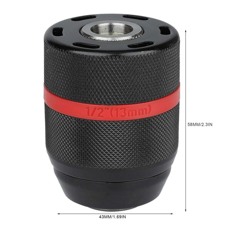 BORDSTRACT 2-13 mm Keyless Chuck, Keyless Drill Chuck Adapter Professional