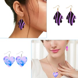 SENHAI Modelling Clay Cutters Cute Shape with Earring Cards Hooks Round Circle Shape for Polymer Clay Jewelry Making 24 Pieces