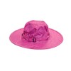 Twist-and-fold Childrens Rain Hat, 13 in Diameter Brim (Fuchsia)