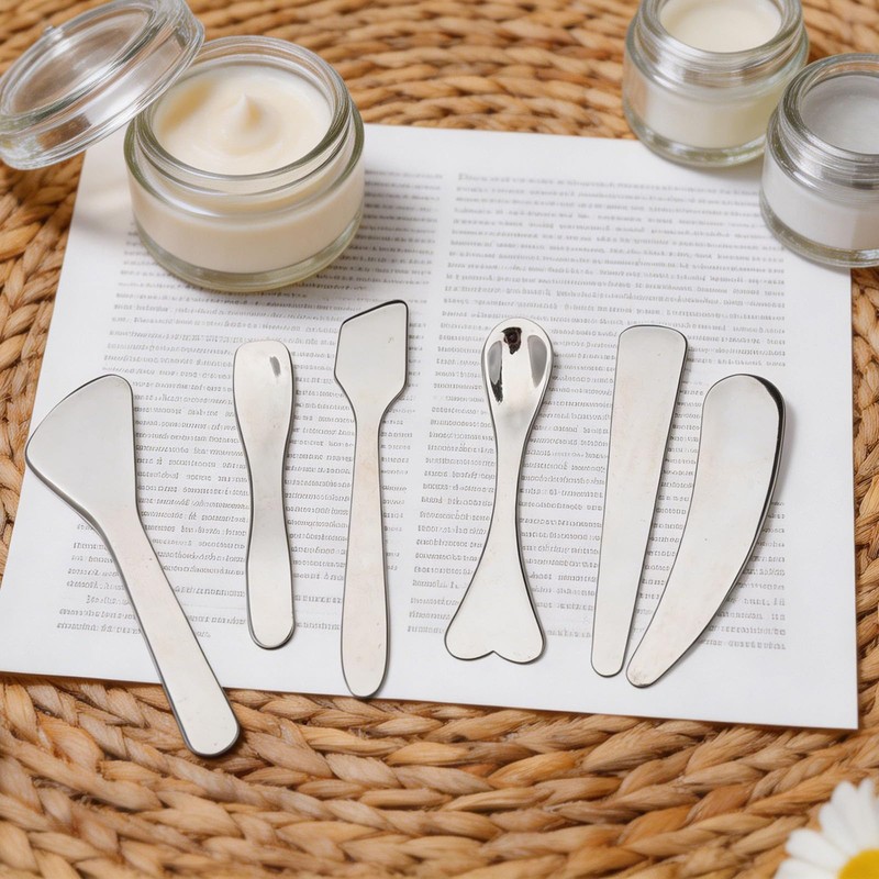 6 Pcs Face Mask Applicator Cosmetic Spatula Skincare Spatula Mini