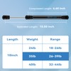 ARANA 10" 35Lb Gas Struts Spring Shocks 10 inch lift