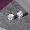 Ross-Simons Round CZ Stud Earrings in 18kt Gold
