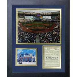 Legends Never Die "Milwaukee Brewers Miller Park Framed Photo Collage, 11 x 14-Inch (11237U)