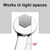 Jetech 10mm Ratcheting Combination Wrench, Industrial Grade Gear Spanner with