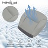 Priprilod Gray Perforated Leather Driver Side Bottom Replacement Seat Cover