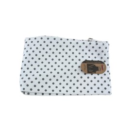 APOLLO THE HOUSEWARES BRAND Cotton Apron, Adjustable Neck Strap With Pocket, Hand-made 100% Cotton, Professional Quality for Home, Restaurant, Craft, Garden, BBQ, 70 x 85 cm, Polka, White