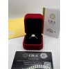 Unbranded 1CT Certified Moissanite Engagement Ring 925 Sterling Silver GRA