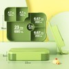 LEIKEEGO Lunch Box, Leak-Proof Bento Lunch Box Kids, Snack Box