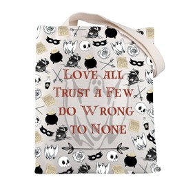 BNQL Book Lovers Gift Tote Bag Historical Inspirational Quote Gifts Literary Bookish Gift Literature Shopping Shoulder Bag