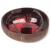 MIJOMA Exotic Coconut Bowl, Colourful Varnished Interior, Robust and Aesthetic,