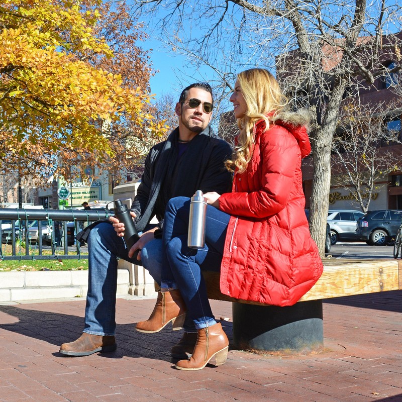 EcoVessel 's Boulder Tri Max Vacuum Insulated Stainless Steel Water