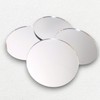 Circle Mirrors Pack of 10, 3cm Diameter Each with sticky