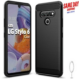 For LG Resistant Anti-Dirt Carbon Fiber Soft SlimTPU Case for LG Stylo 6 LM-Q730MM USA