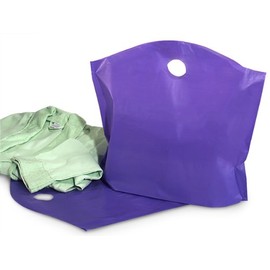 PURPLE Wave Top Plastic Bags LARGE22x18x8" 25% Recycled 2.25 mil 1 unit, 250 pack per unit.
