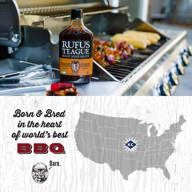 Rufus Teague - Touch O' Heat BBQ Sauce - 16