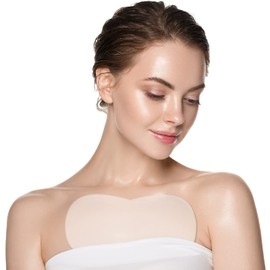 Skywee Professional Products Skywee Professional Products Chest Wrinkle Pads Upgraded - Decollete Anti Cleavage Wrinkles Silicone Pad Set of 3 Reusable Patches for Skin Lines Prevention, Wrinkle Remover Treatment