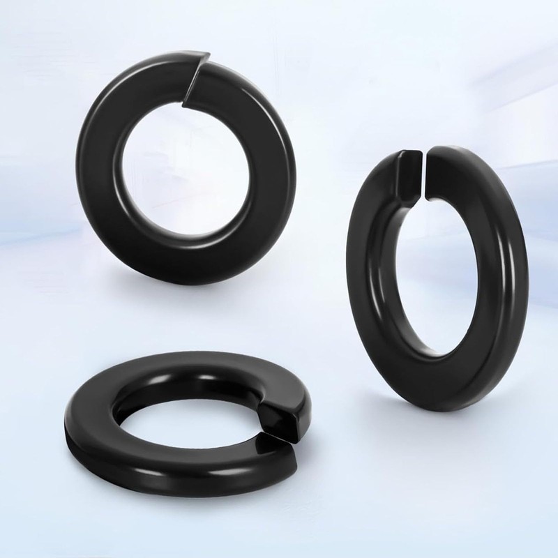 Pack of 60 spring washers M8, black spring washers, washers,