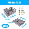 Pack of 5 Mini Baskets, Mini Plastic Baskets, Folding Basket,