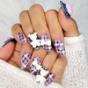 Angora Bear Handmade Nail Tips - Oval M / 앙고라
